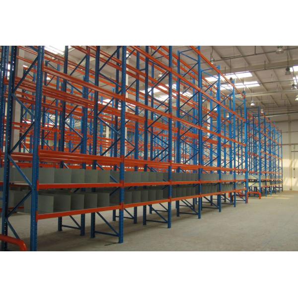 Quality Adjustable Heavy Duty Pallet Racks / Teardrop Pallet Rack 4 Way Entry Type for sale