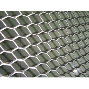 Galvanized Expanded Metal Mesh Grille Diamond Hexagon Hole