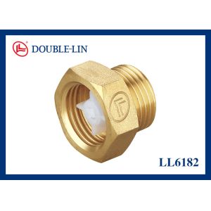 China 1/2  To 3/4  Female x Male Brass Straight With Check Valve on sale