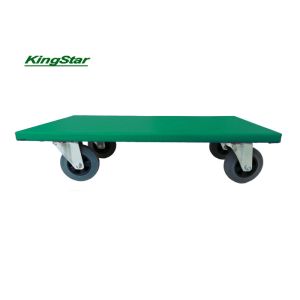 350kg Loading Capacity 4 Wheel Moving Dolly With Green Non Slip Surface
