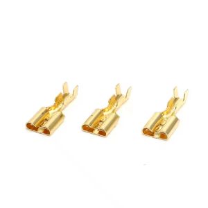 China Gold Plated Metal Stamped Terminals Dependable Crimping Solutions on sale