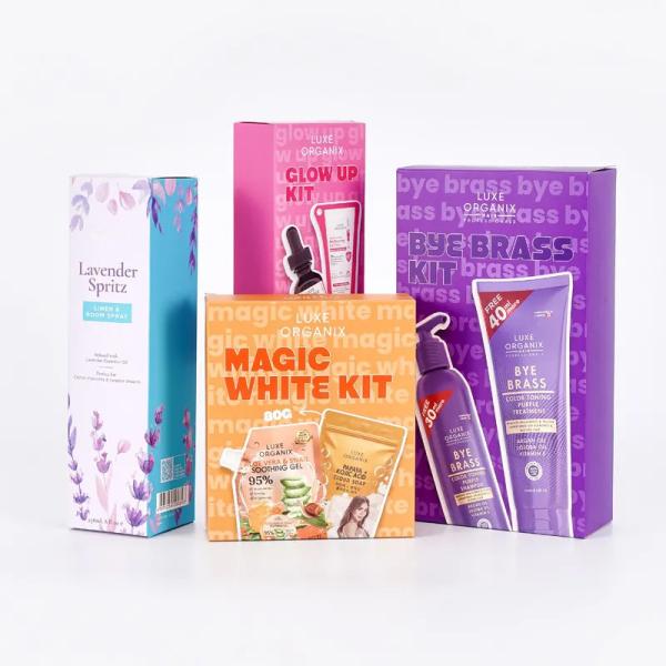 Wholesale Custom Logo Lamination Customize Print Folding Cosmetic Paper Boxes