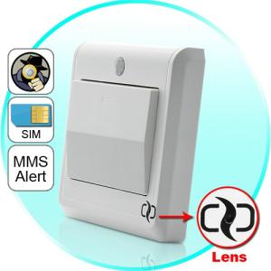 China HD Spy Camera Light Switch with GSM Remote Control (Motion Detection, GSM MMS Video Alarm) on sale