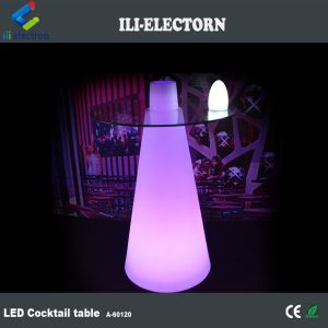 high top RGB lighting bar furniture led cocktail table