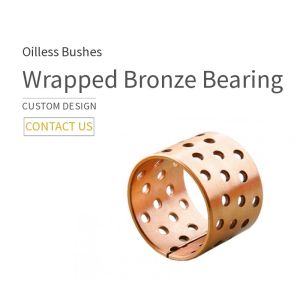 Metric Cylindrical Oilless Bushes CuSn8 & CuSn6 Bronze Or Oil / Grease Grooved