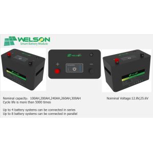 200ah 12v Lifepo4 Battery Cells Lithium Ion More Than 6000 Cycles Built In BMS