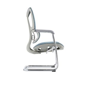 Adjustable Recline Mesh Seat Office Chair With High-Density Leatherette Back