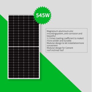Reliable Mono Crystalline Solar Panel 545W Hybrid Solar Energy System