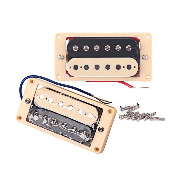 Vintage Zebra Humbucker Pickup Double Coil With Black Cream Frame Bridge Neck