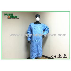 China Sterile Ultrasonic Disposable Surgical Gowns With Knitted Wrist For Operation on sale