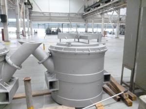 China Forklift Tea Spout Ladle For Aluminum Casting Pouring Ladles 10C on sale