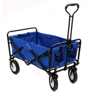 Easy Carrier Foldable Wagon Cart Gardening Convenient 4 Wheel Folding Wagon