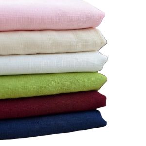 Wholesale SOLIDS Pattern Linen Type Cloth 65% Polyester Twill Fabric for Customized Workwear from china suppliers