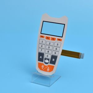 High Reliability Transparent Polyester Graphic Overlay Membrane Switch With LCD
