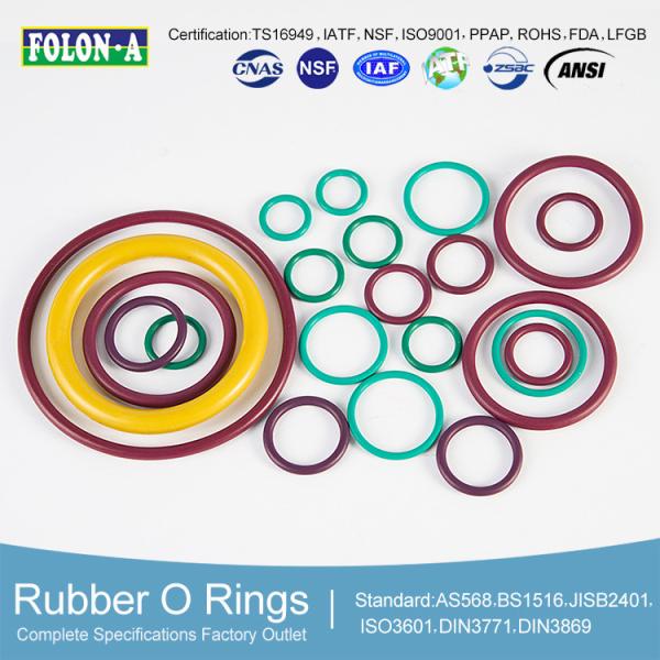 O-Rings Seals - Chemical Resistance Excellent Temperature -20 to +180°C High