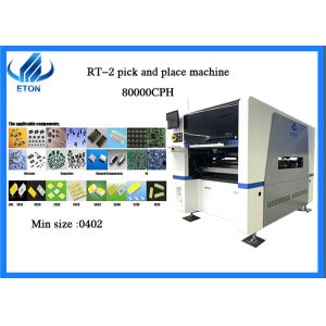 LED Lights Pick And Place Machine 450X300MM Double Rails 20 Heads 84 Feeders