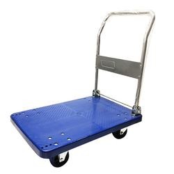 PVC300 Folding Hand Carts Trolley Handling Flatbed Folding Cart Plastic Platform