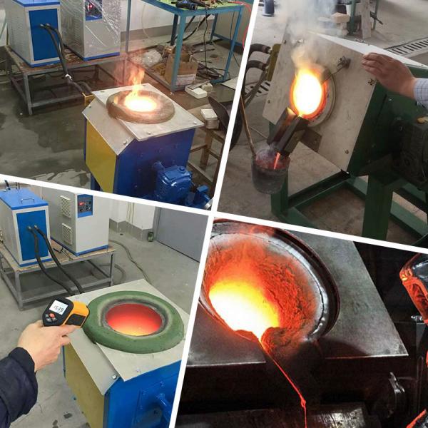 Portable 15kw Medium Frequency Induction Furnace For Metal Melting Easy Control