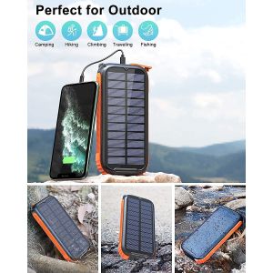 Wholesale Dynamo Waterproof Portable Solar Charger / Power Bank 26800mAh UN38.3 from china suppliers