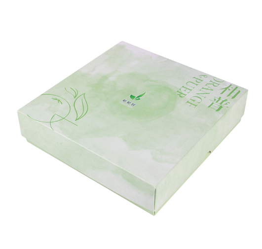 Tea Packaging 300gsm Ivory Board Box Square Shape With Card Tray
