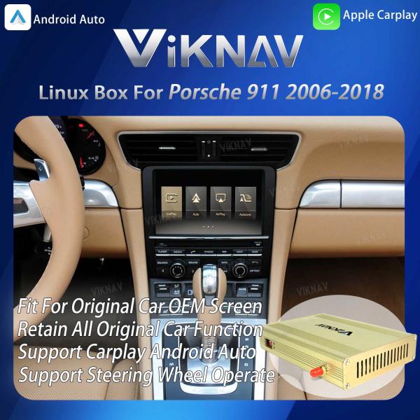 Quality Viknav Linux Interface Box for Porsche 911 2006-2018 with Wireless CarPlay for sale