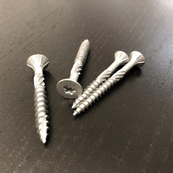 Quality #10 x 75mm Star Drive Countersunk Head With Ribs And Knurl Type 17 Wood Deck Screw for sale