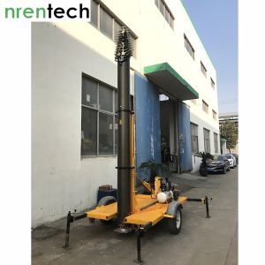 18m lockable pneumatic telescopic mast 100kg payloads NR-3300-18000-100L