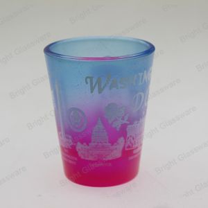 custom sprayed color glass candle holder for decoration