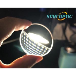 Customization Supported Optical Glass Lenses with 2x Magnification and AR Coating At 355nm