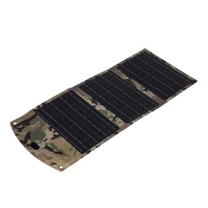 8000 MAH solar power bank with solar panel waterproof USB Type-C multi interface