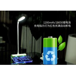 Wholesale ABS Modern LED Table Lamps Long Service Life Dim Lighting Flexible Metal Hose Twistable from china suppliers