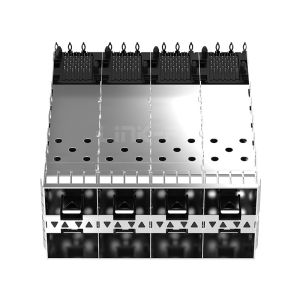 Link-pp LP24BC01101 2x4 Port SFP+ Cage Connector Press-Fit With Inner/Outer