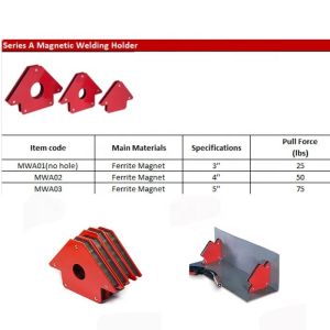 Red Magnetic Welding Holder 190mm Length for Versatile Applications