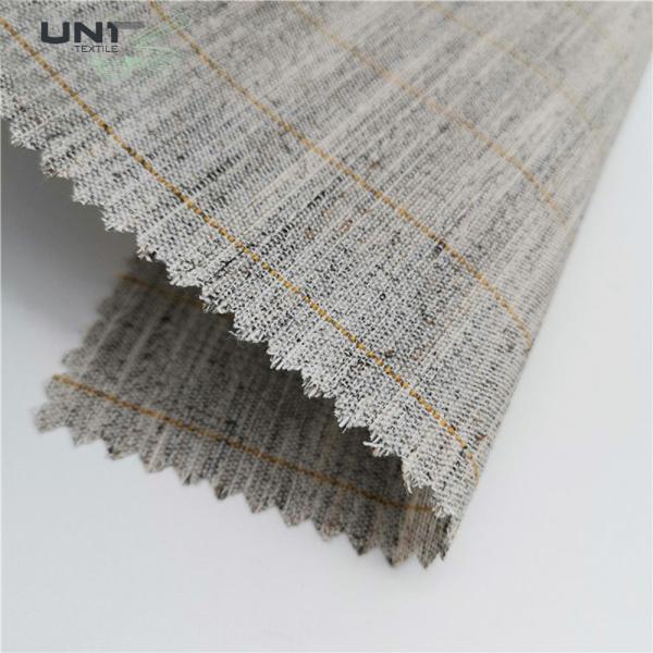 Quality Plain Twill Plain Single / Double Sided Hair Interlining Fusing Knitted for sale