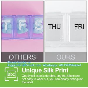 Extra Large Weekly Pill Organizer, 7 Days Pill Case Travel Daily Pill Box