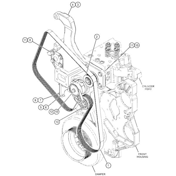 190-0643 1900643 Belt Tensioner Excavator Spare Parts Fitting For C9 C13 322C 325C 329DL
