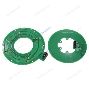 PCB-style Pancake Slip Ring with electric power and CAN signal for robotic