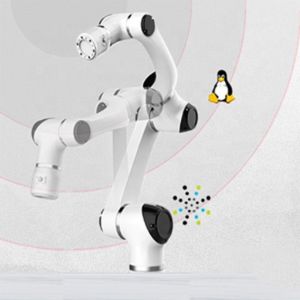 Hans collaborative robot Elfin 5 combined with laser welding robot arm machine