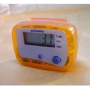 Step count with back clip for fixing on belt