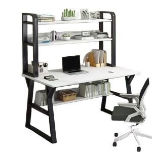 Mail Packing N Computer Desk Bookshelf Study Table Modern Office Workstation