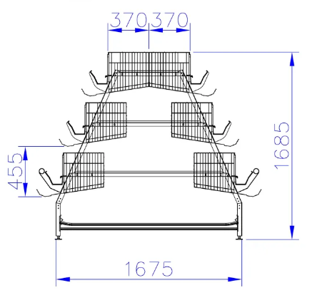“A” Type Layer Cage Equipment
