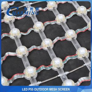 Weatherproof LED Mesh Flexible Curtain Screen Practical Anti Corrosion