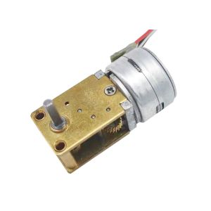 Customized Shaft Micro Stepper Motor 18 Degree Diameter 15mm With Worm Gear Box