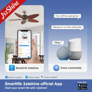 52 Inch Wood Blade Classic Ceiling Fans Pull Chain Control Mulit Color