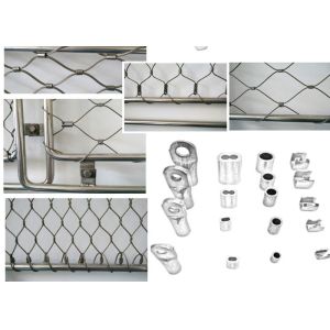 Customization Framed Cable Rope Mesh For Fencing Non Rusting 2.0mm Wire