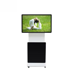 Indoor Digital LCD Advertising Kiosk Display Rotating 65 Inch
