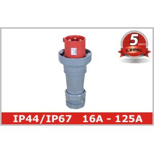 Outdoor Electric Industrial And Multiphase Power Plugs And Sockets 125A