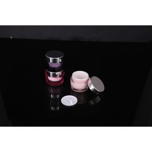 hand lip crystal pump empty square white Screen Printing Airless 30ml Cosmetic