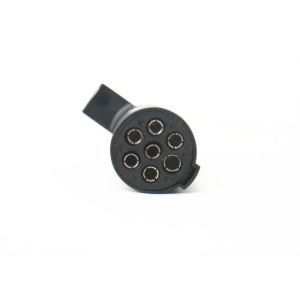 Black Trailer Electrical Plug 7 Pin Trailer Socket Weather Resistant