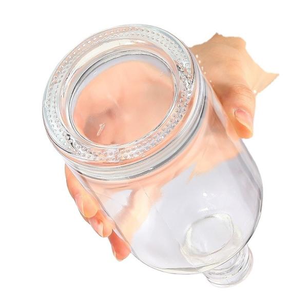 Transparent Gift Vodka Bottle 50ml with Customized Logo Acceptable Cork Sealing